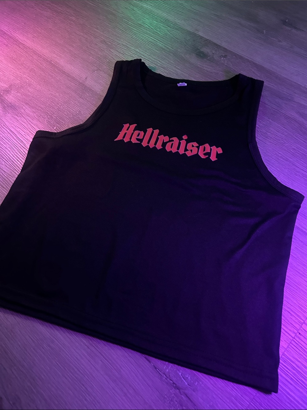 Hellraiser Black Graphic Ladies Tank Top